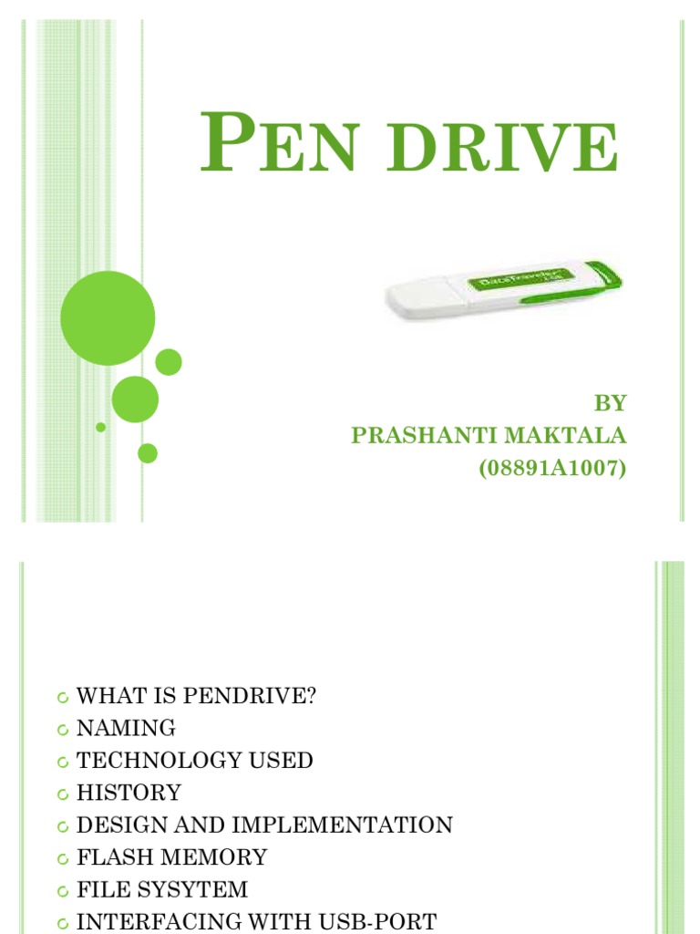 Pen Drive Overview and Information | PDF
