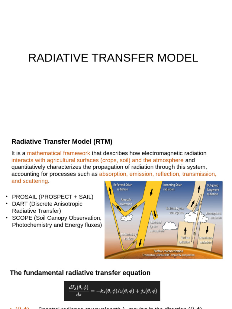 Radiative Transfer Model | PDF | Scattering | Electromagnetic Radiation