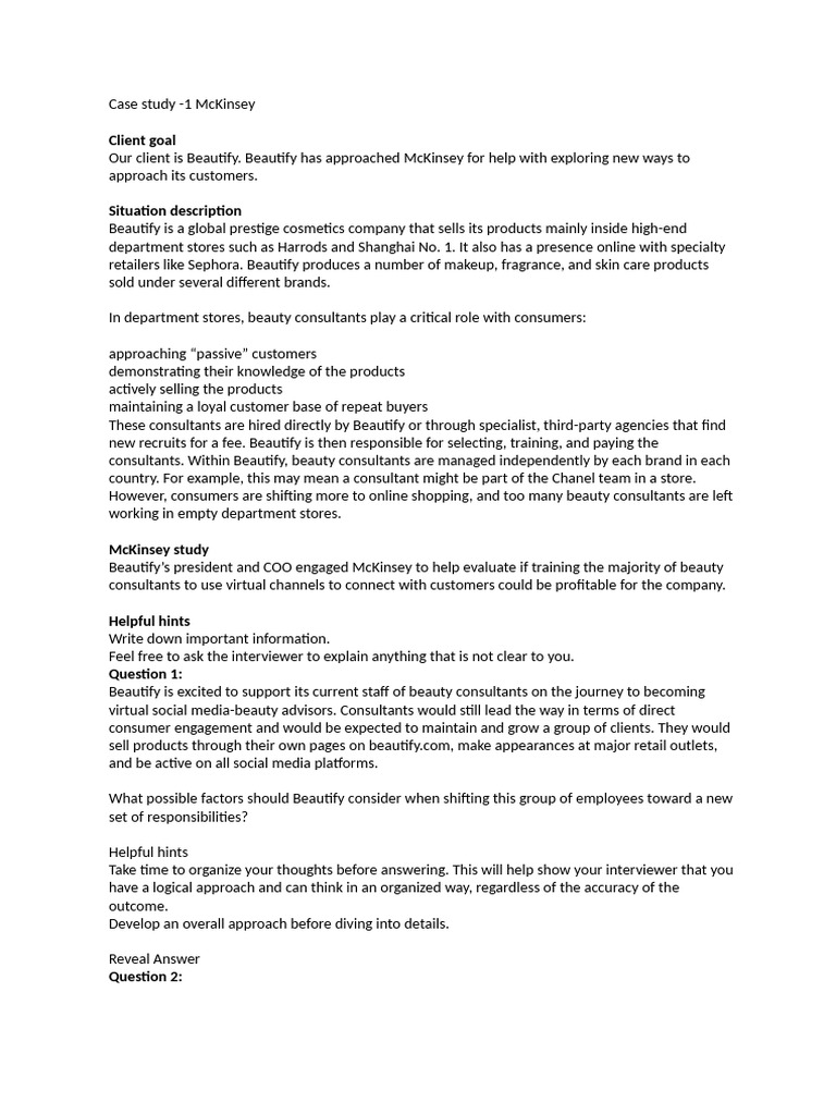 Case Study For Head Case Study Exam | PDF | Phases Of Clinical Research ...