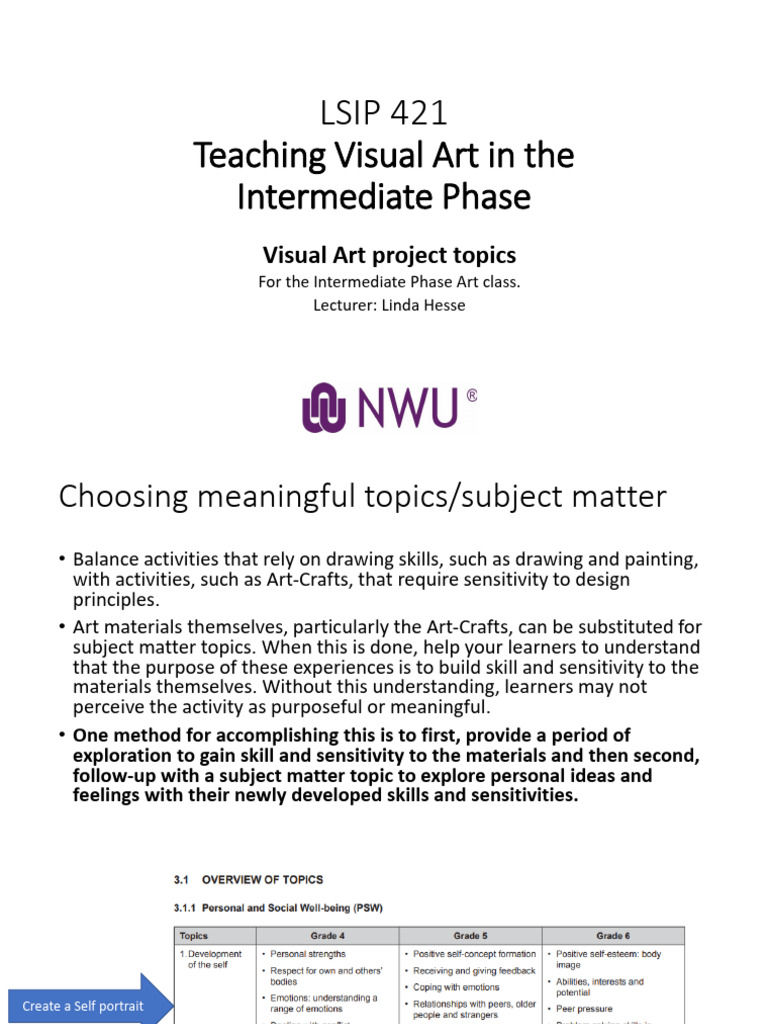 LSIP+Study+Unit+3+Lesson+3.2.2+Art+Topics NEW | PDF | Drawing | Color