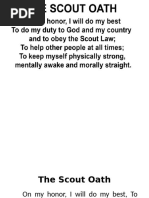 Scout Oath and Law Overview | PDF | Boy Scouts Of America | Scouting