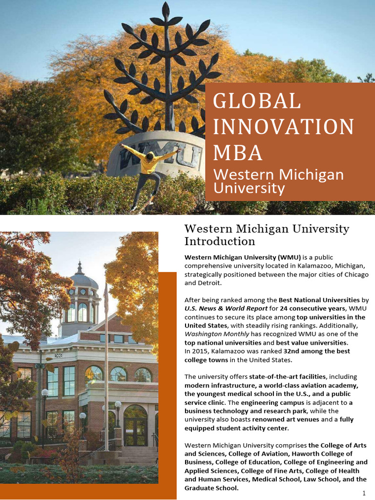 WMU Global Innovation MBA Overview | PDF | Master Of Business ...