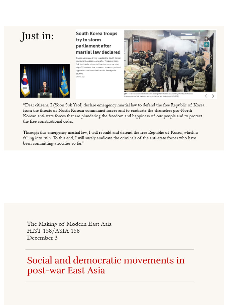 24 - Social and Democratic Movements in Post-War East Asia | PDF ...