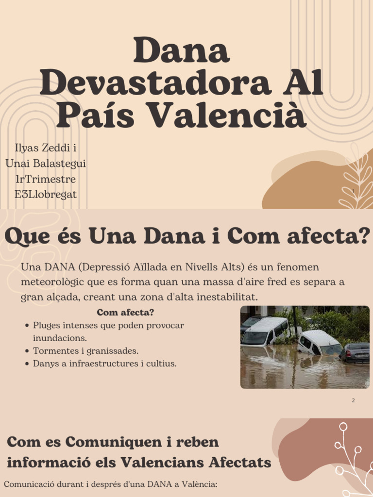 Dana Devastadora Al Pais Valencia | PDF