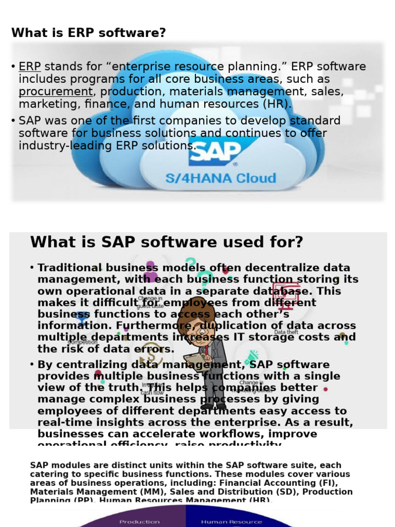Understanding ERP and SAP Software | PDF