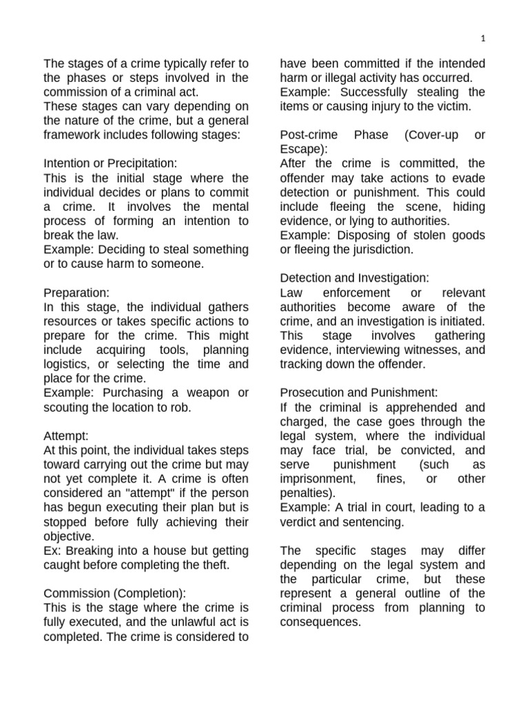Stages of Crime in Indian Law | PDF | Mens Rea | Crimes