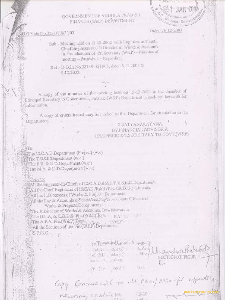 Savings Utilisation MBA QC UO Note 3274 26.12.2003 | PDF