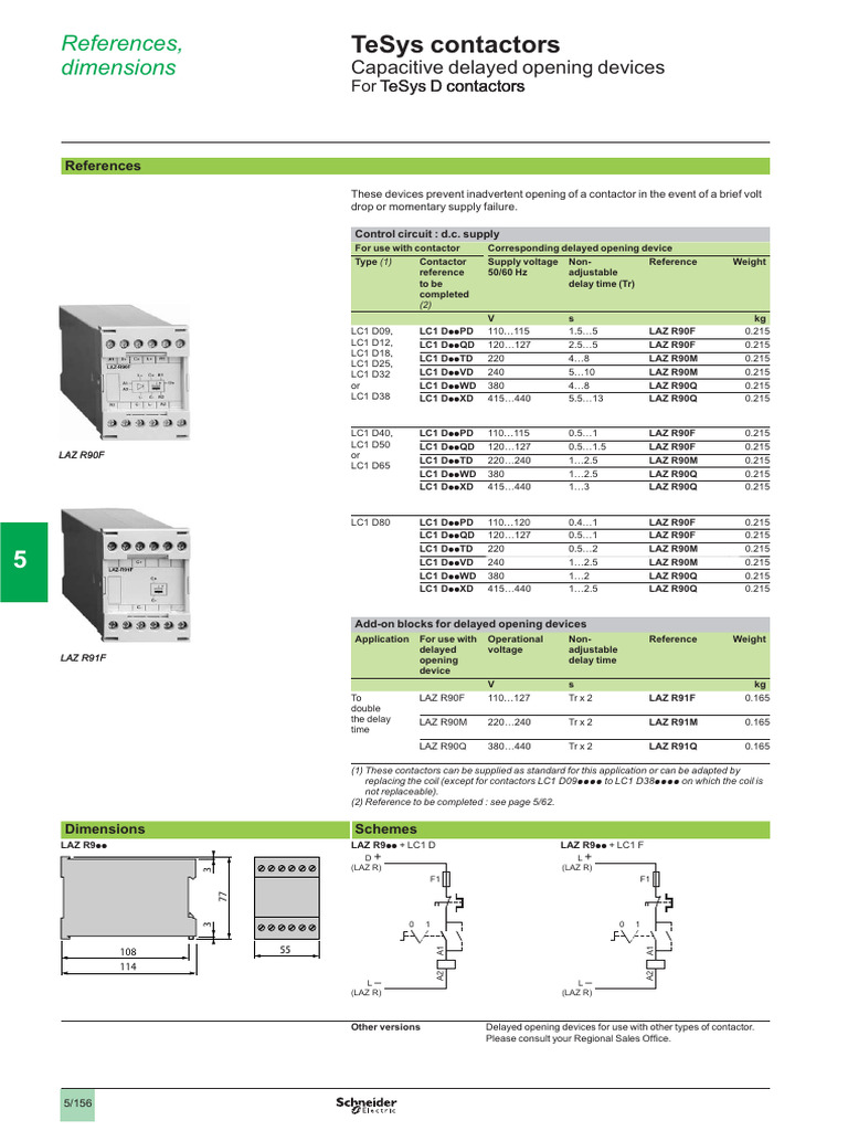 TeSys Contactor Specifications Guide | PDF | Electronics | Manufactured ...