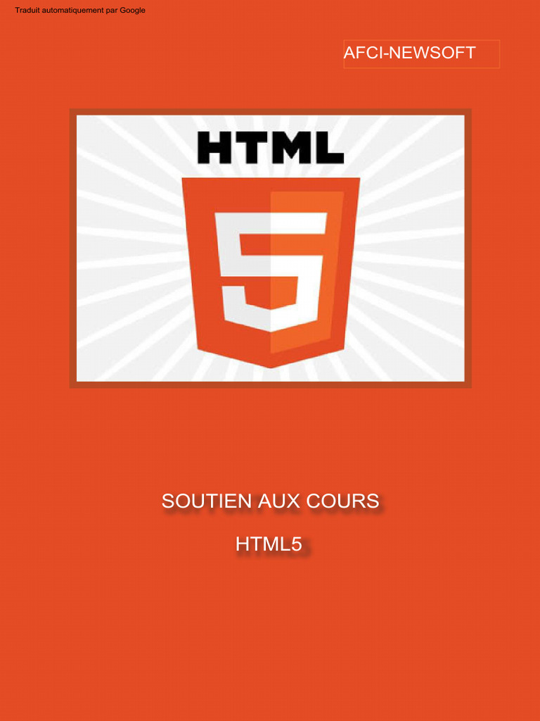 Introduction au HTML5 et ses normes | PDF | Html | World Wide Web ...