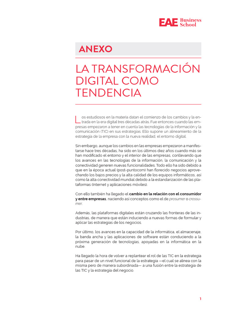 La Transformación Digital Como Tendencia | PDF | Tecnología de ...
