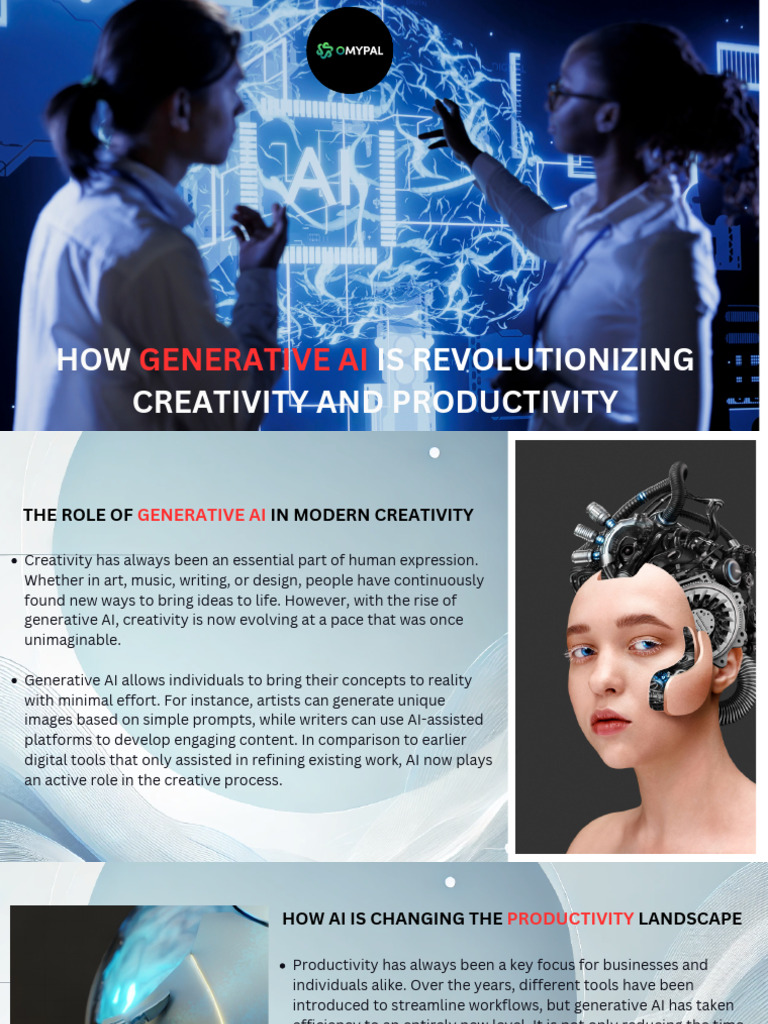How Generative AI Is Revolutionizing Creativity and Productivity | PDF ...