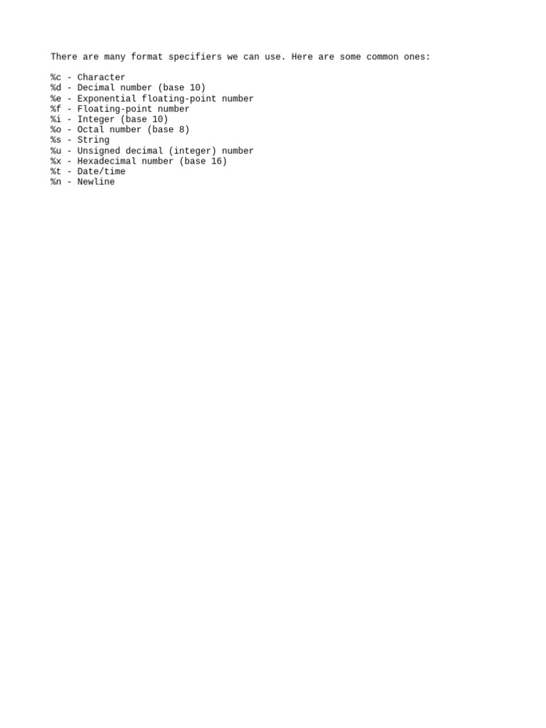 Placeholders List | PDF