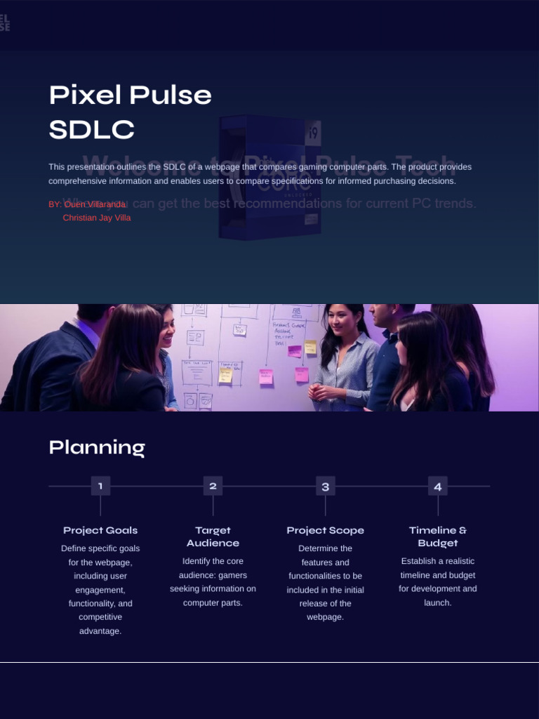 Pixel Pulse SDLC | PDF | Usability | Information Technology Management