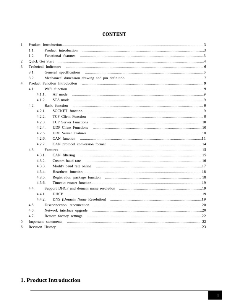 MXT-ECAN-W01: WiFi & CAN Data Converter | PDF | Port (Computer ...