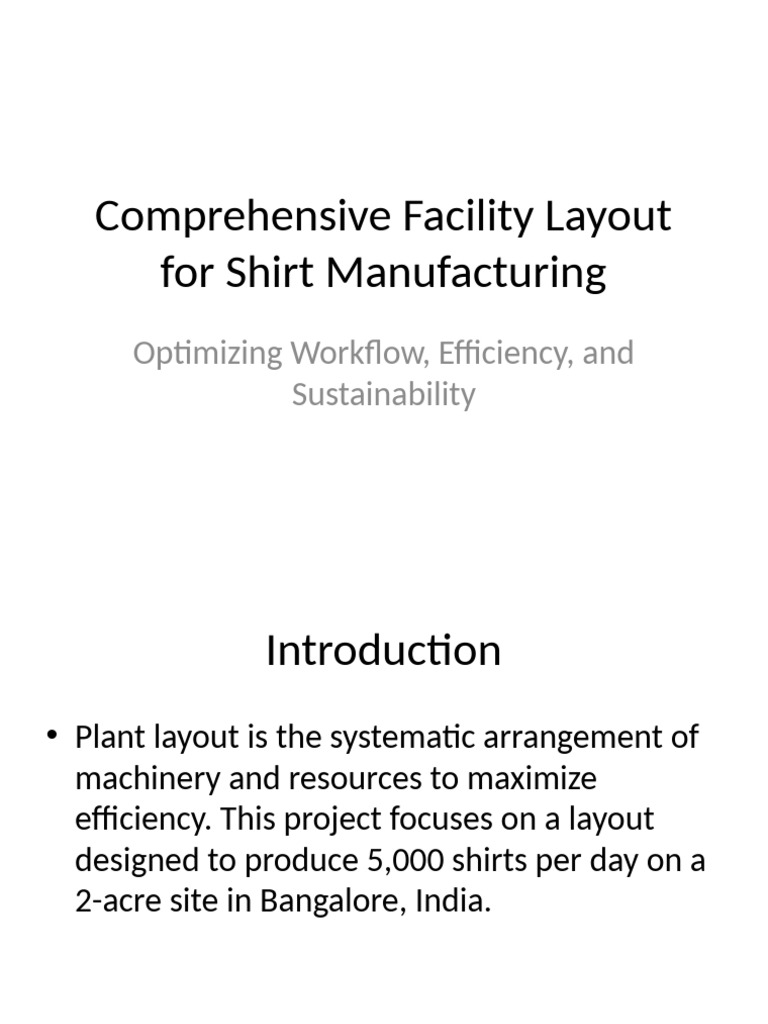 Optimized Shirt Manufacturing Layout | PDF