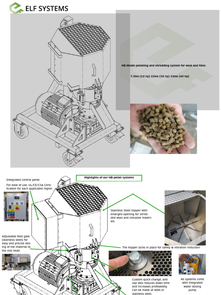 Fiber Shredding and Pelleting System | PDF | Secondary Sector Of The ...