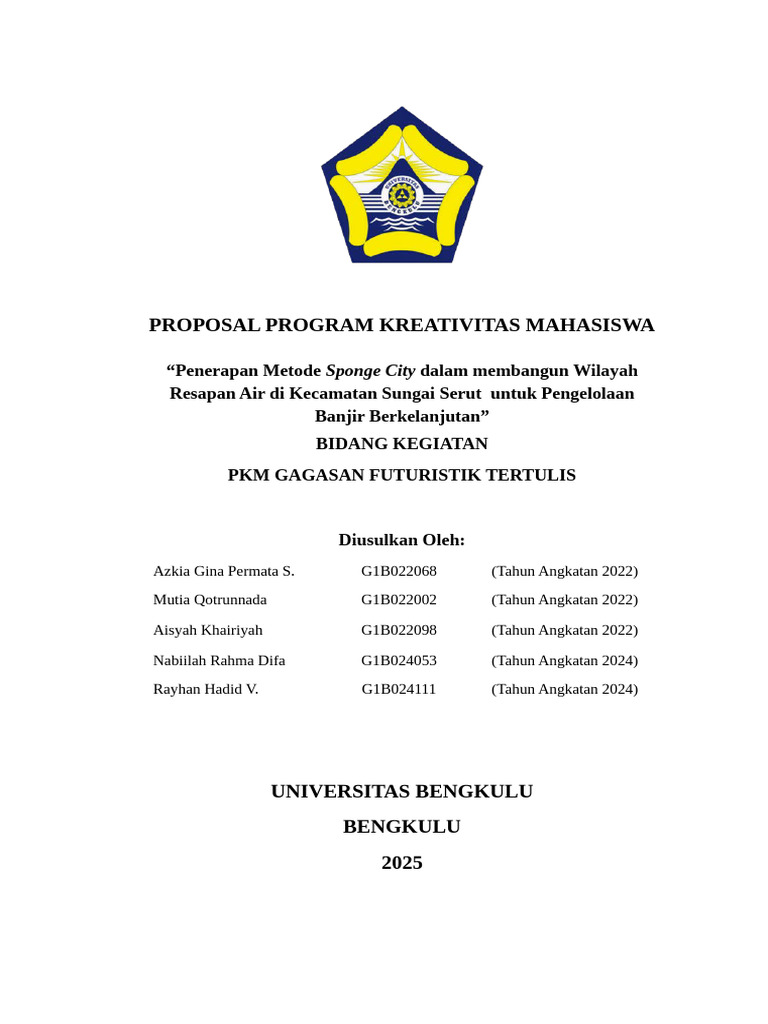 PKM GFT Proposal Terbaru 23-02 | PDF