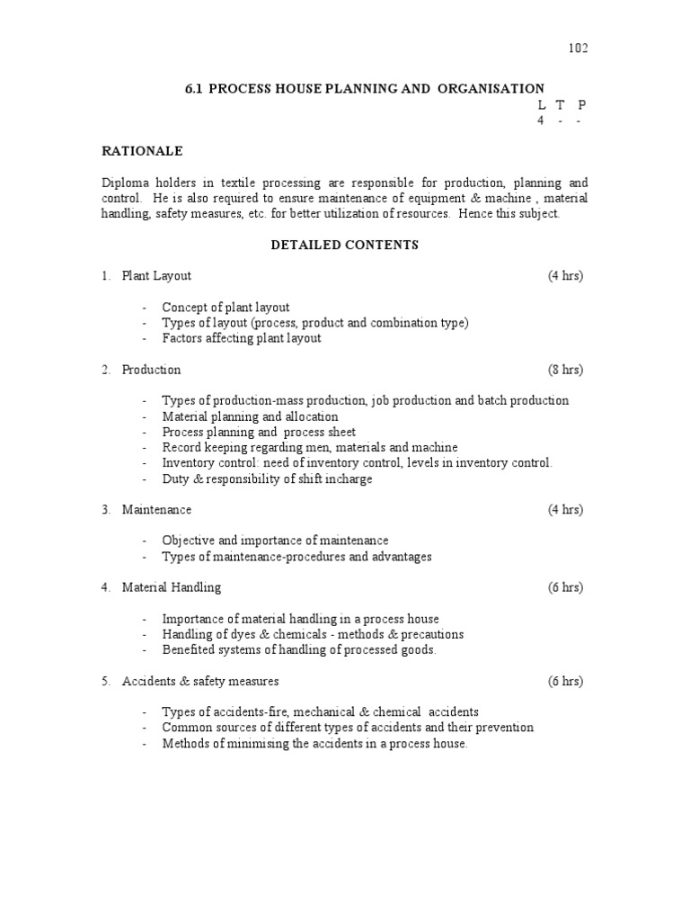 Process House Planning Overview | PDF