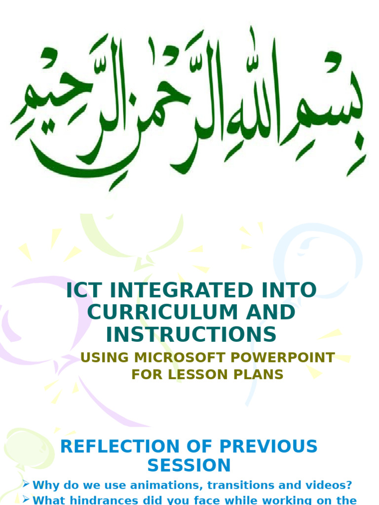 Integrating ICT with PowerPoint for Teaching | PDF | Lesson Plan ...