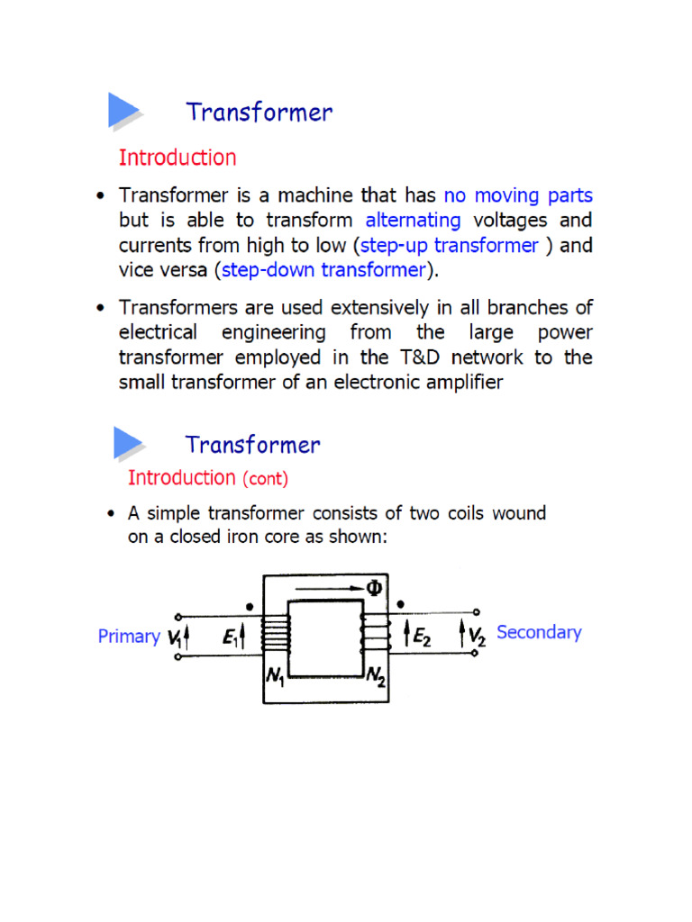 Transformer Notes | PDF