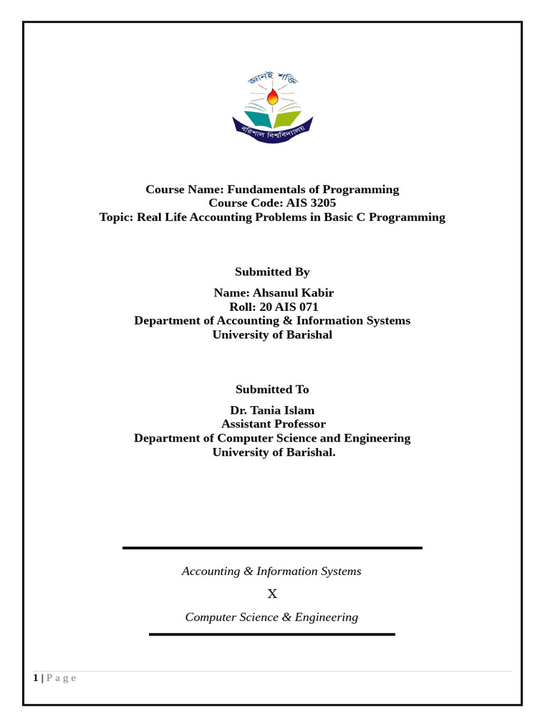 Real-Life Accounting in C Programming | PDF | Depreciation | Gross Margin