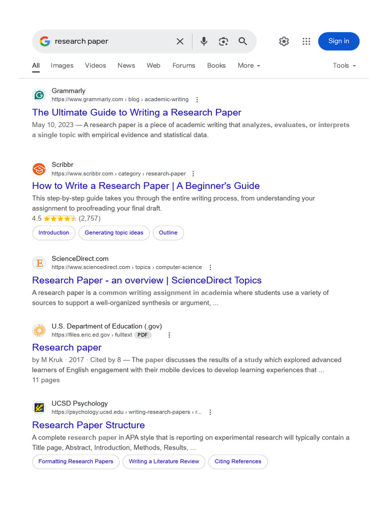 Research Paper Writing Guide | PDF | Academic Publishing | Learning