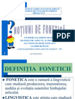 Notiuni de Fonetica