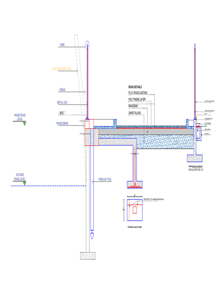 Fencing and Road Construction Details | PDF | Structural Engineering ...