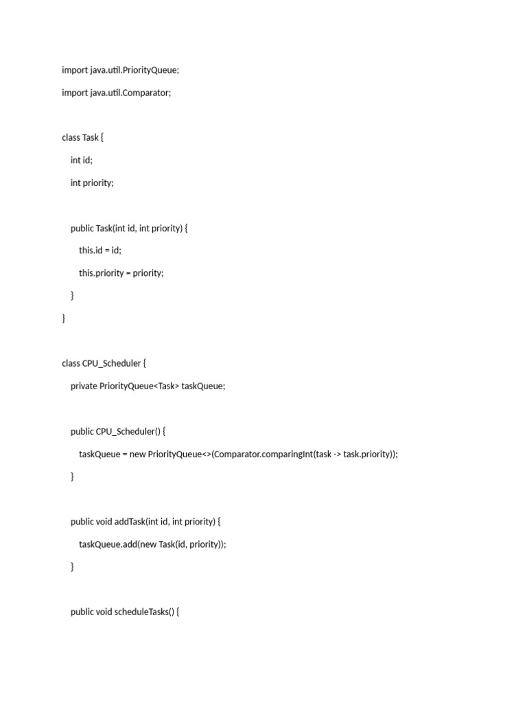 Java Task Scheduling and Student Directory | PDF