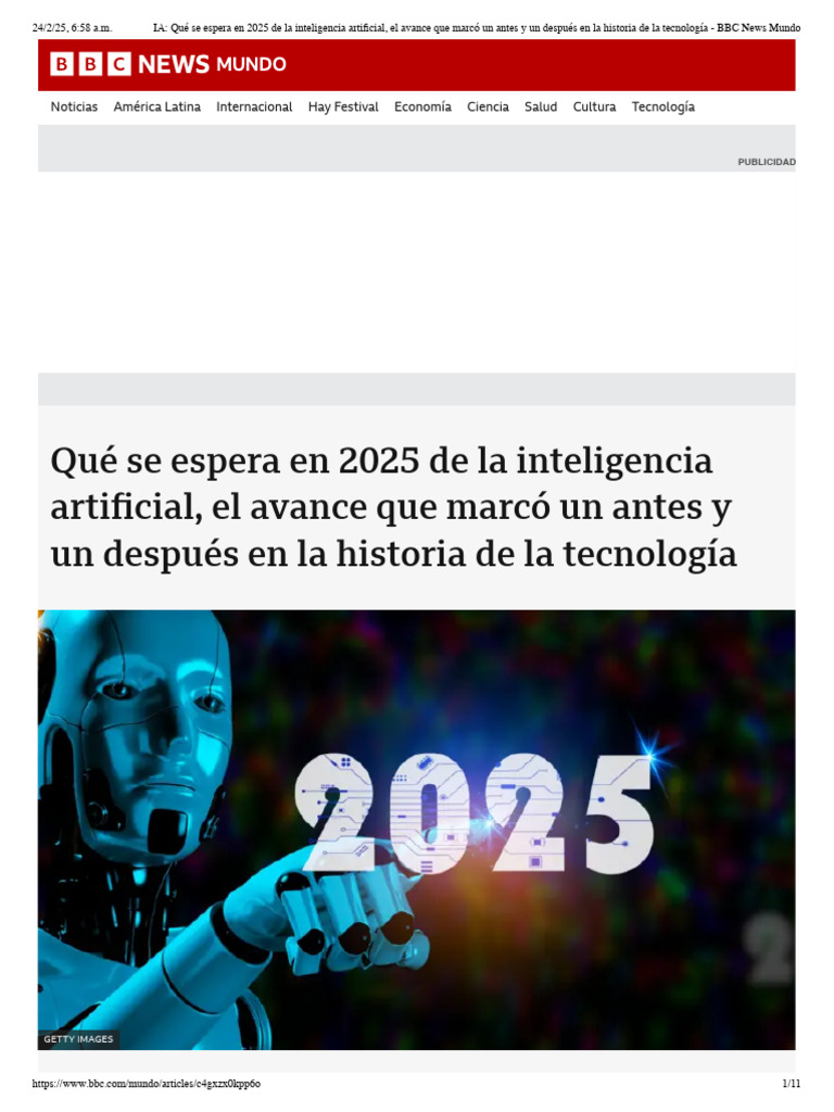 Expectativas de IA para 2025 | PDF | Inteligencia artificial ...