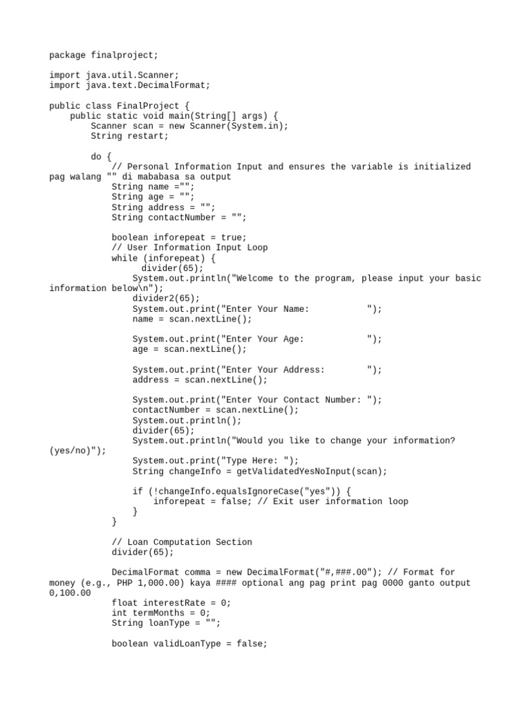 Final Verrs I On of Code | PDF | Integer (Computer Science) | Software ...