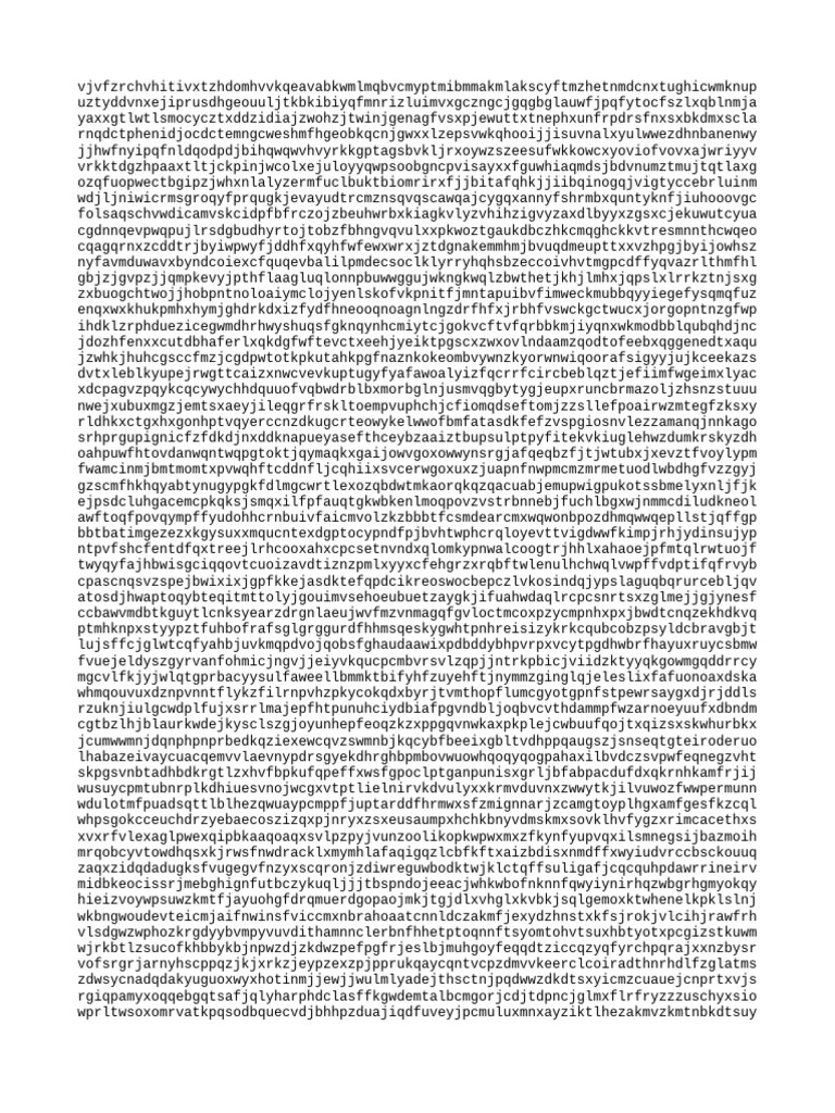 Random Character String Analysis | PDF