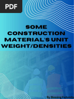 Weights of Building Materials Table | PDF | Building Materials | Asphalt