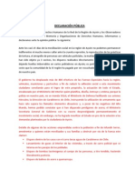 Segundo Informe de Aysen, Elaborado Por Los Observadores de Derechos Humanos