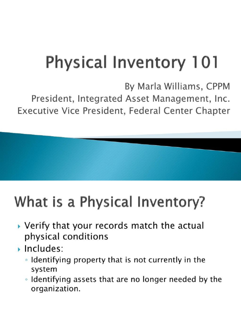 2 Physical Inventory 101 | PDF