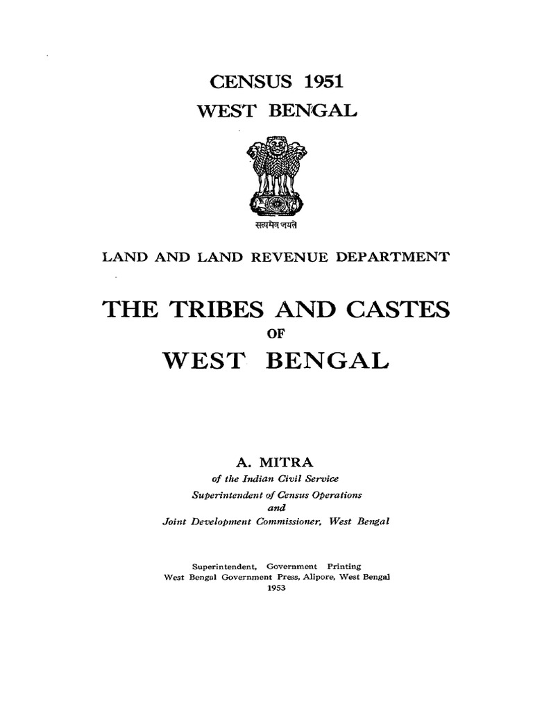 Castes and Tribes of West Bengal | PDF | Social Groups Of India