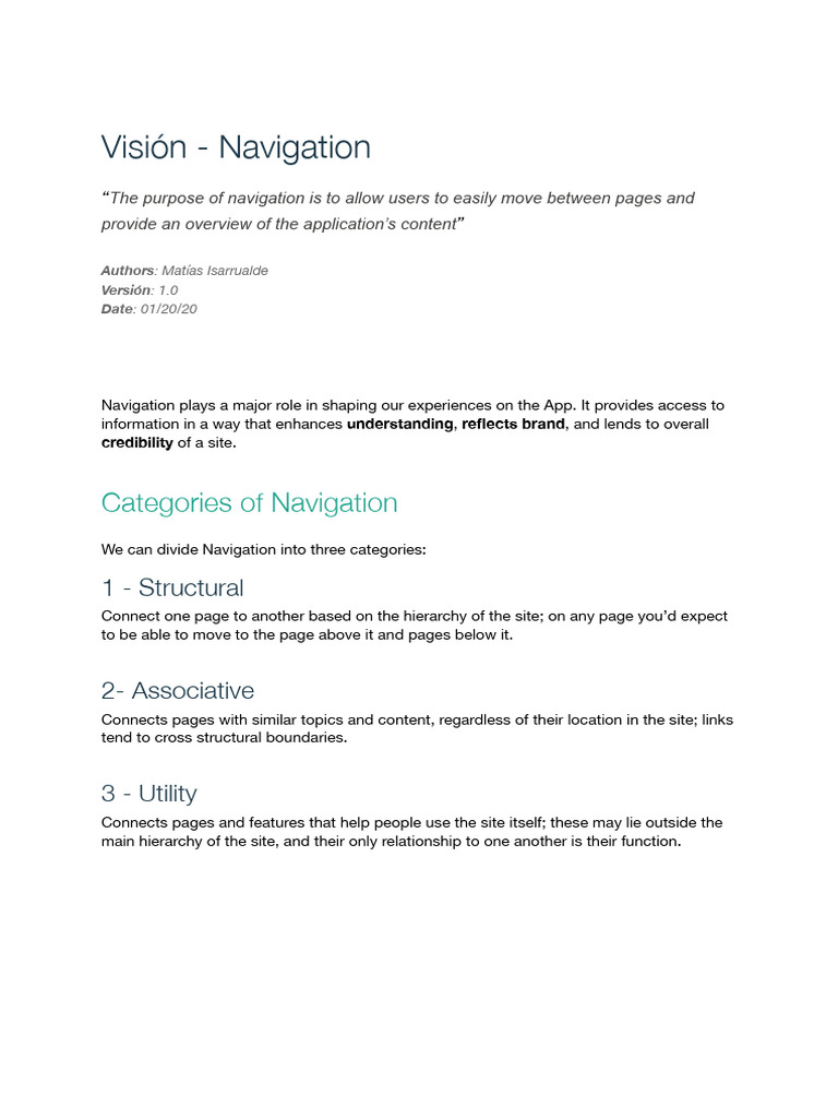 Understanding App Navigation Types | PDF | Navigation | Computing