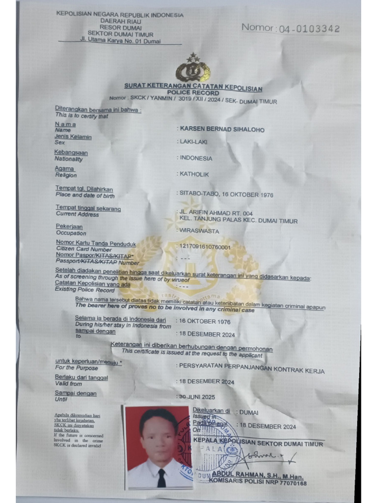 Scane SKCK | PDF