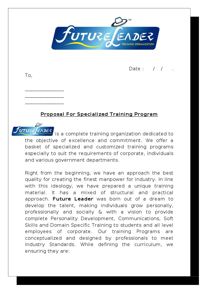 Proposal for Corporate Training Program | PDF | Business