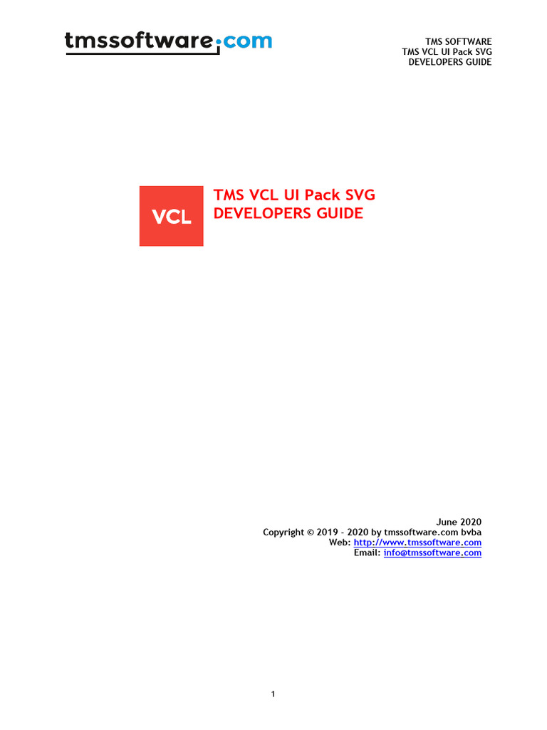 TMS VCL UI Pack SVG Guide | PDF | Computer File Formats | Computing