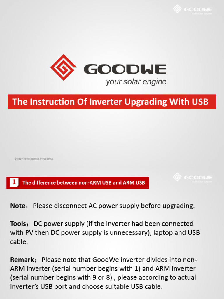 The Instruction of Inverter Upgrading With USB | PDF | Power Inverter ...