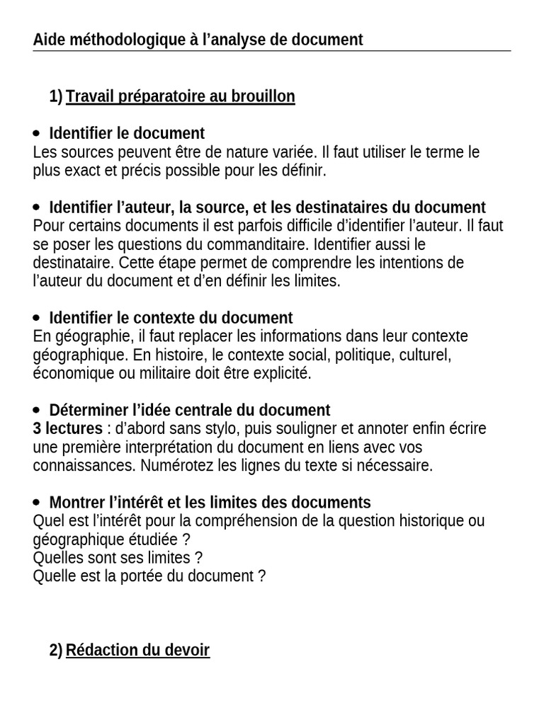 Guide d'analyse de document efficace | PDF