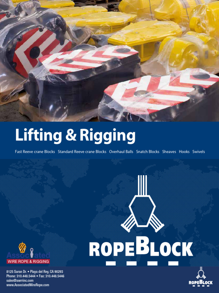 RopeBlock - AWR-RopeBlock-LiftingRigging-updated | PDF