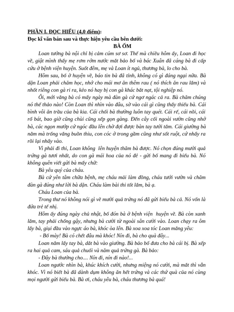 BÀ ỐM | PDF