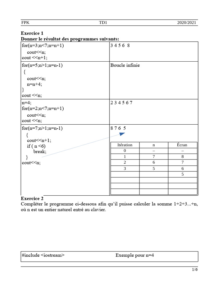 Exercices de programmation en C++ et Python | PDF | Programmation ...
