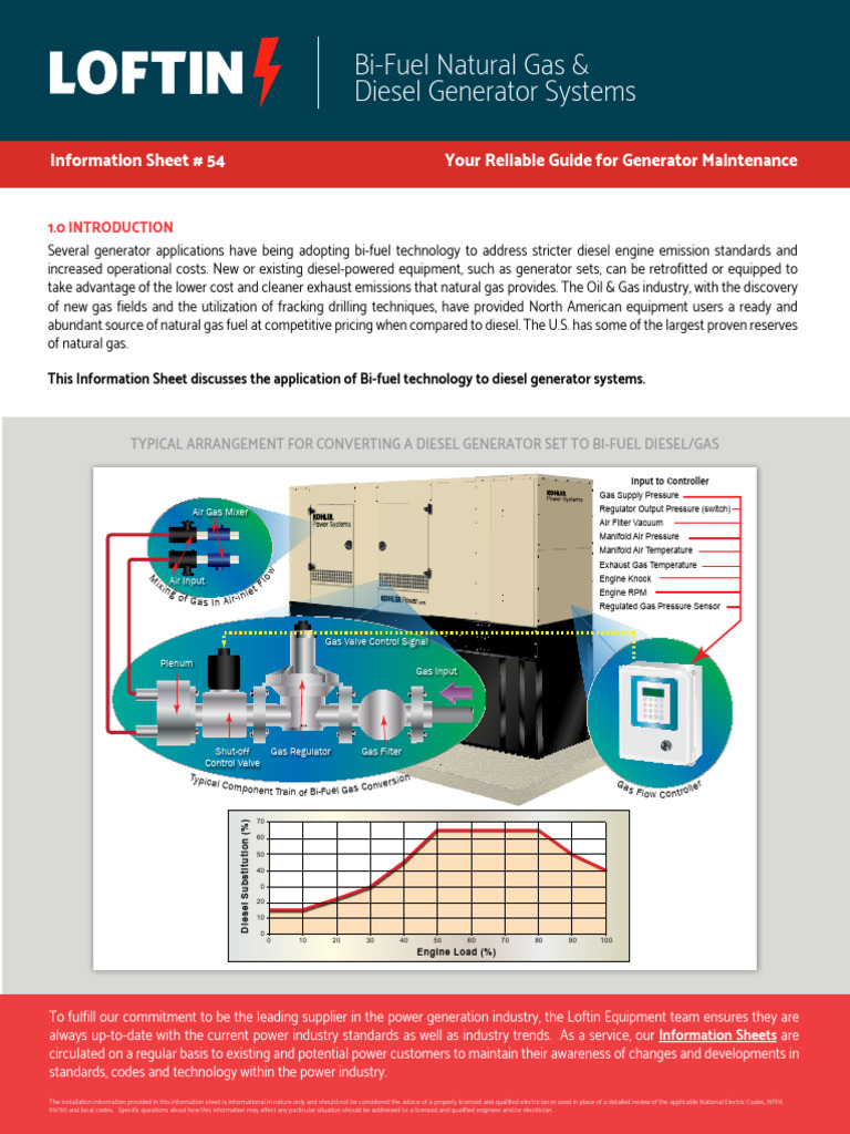 Bi-Fuel Generator Systems Overview | PDF | Diesel Engine | Engines