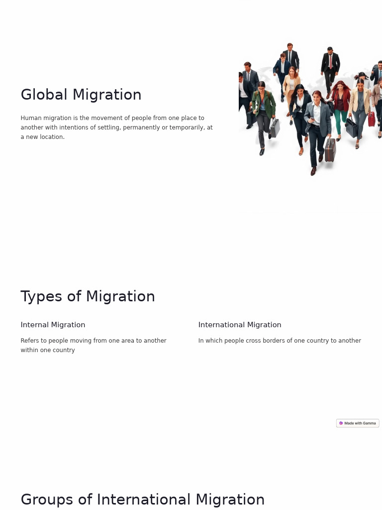 Understanding Global Migration Trends | PDF | Human Migration | Immigration