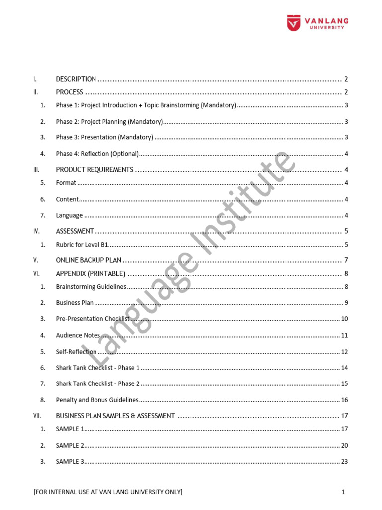 Anh Văn 5 - UPDATED PBA Manual Shark Tank Project | PDF | Waste | Waste ...
