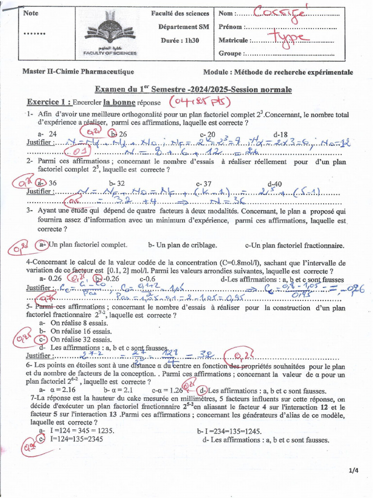 Corrige Type Emd S1 M2 CP 24 25 (3) | PDF