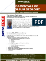 Fundamentals of Petroleum Geology: 26 - 28 October 2009, Kuala Lumpur, Malaysia